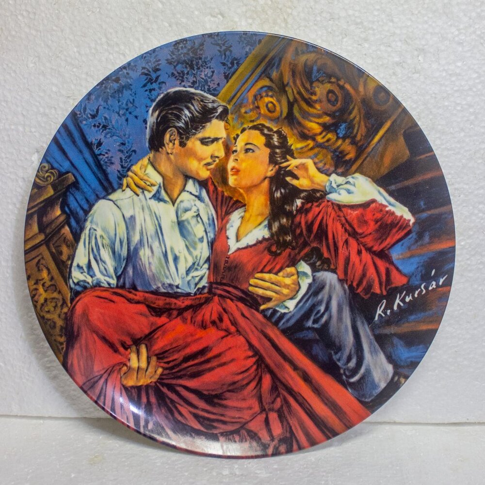 Vintage Limited Edition 1986 Gone with the Wind Knowles Fine China 10 in Plate